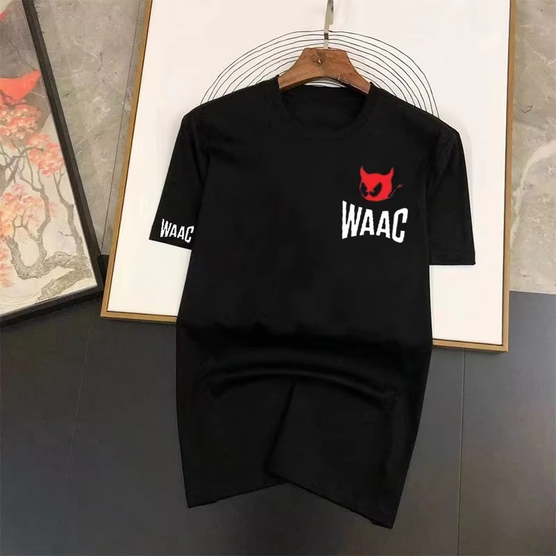 Streetwear Brand Red Logo - Camiseta Negra Clásica con Logo Red