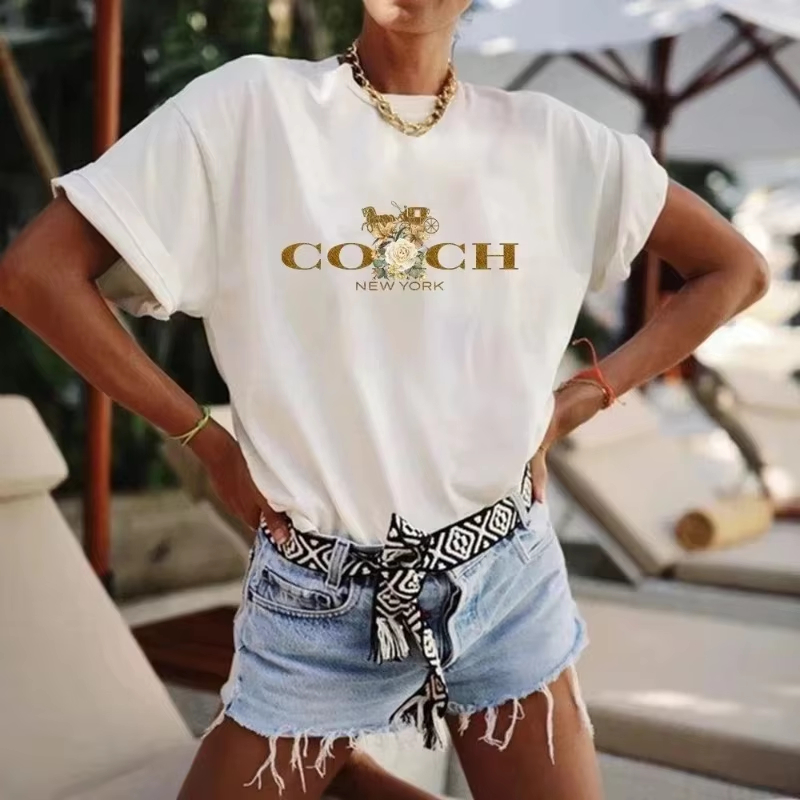 Streetwear Brand With Flower Logo - Camiseta de algodón con logotipo de
