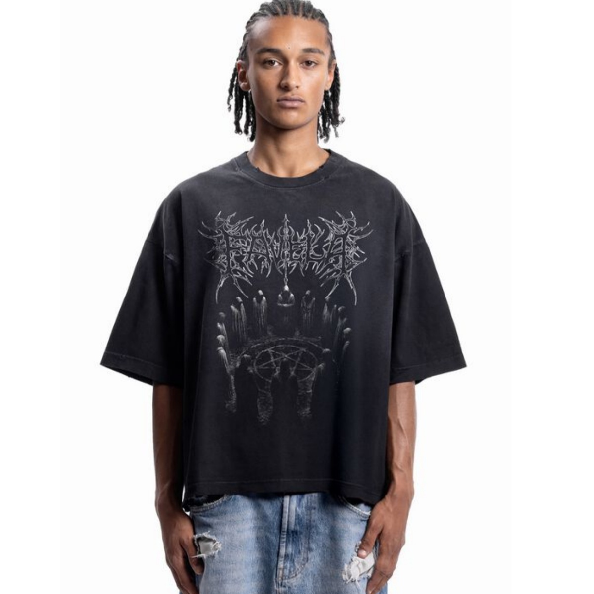 Streetwear Brand Font - Camiseta de algodón con estampado gráfico