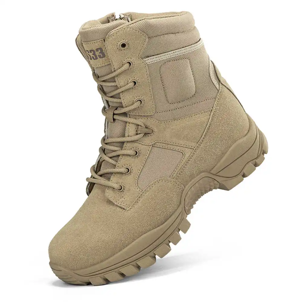 Streetwear Brand Global - Botas de senderismo de cuero genuino