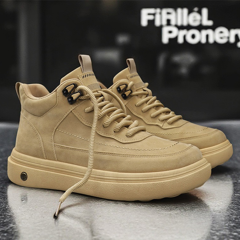 Streetwear Zipper - Botas Oxford para hombre, zapatillas altas