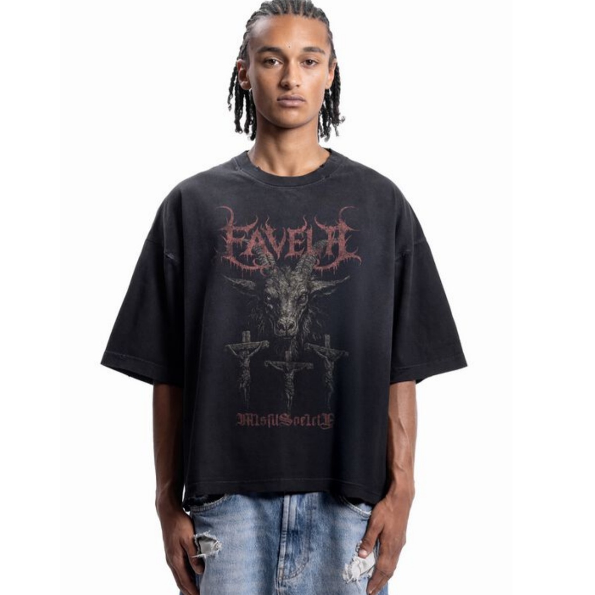 Streetwear Brand Font - Camiseta de algodón con estampado gráfico