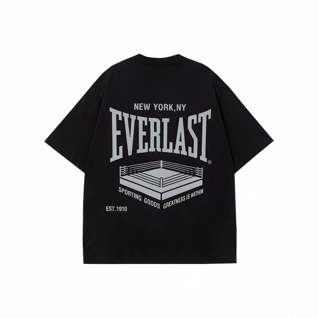 Streetwear Brand Rings - Camiseta de algodón con estampado de