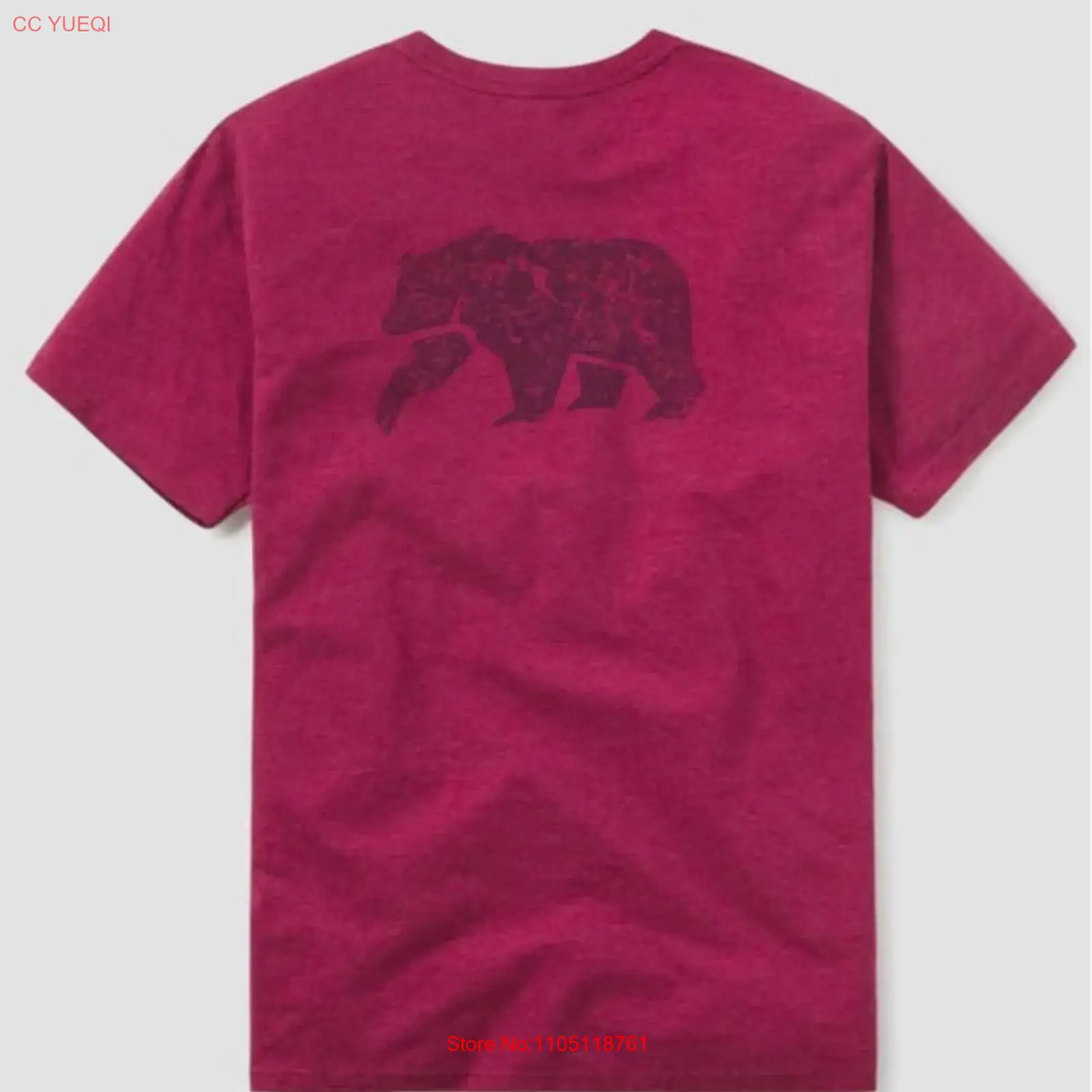 Streetwear Brand Red Logo - Camiseta clásica desgastada en el oso