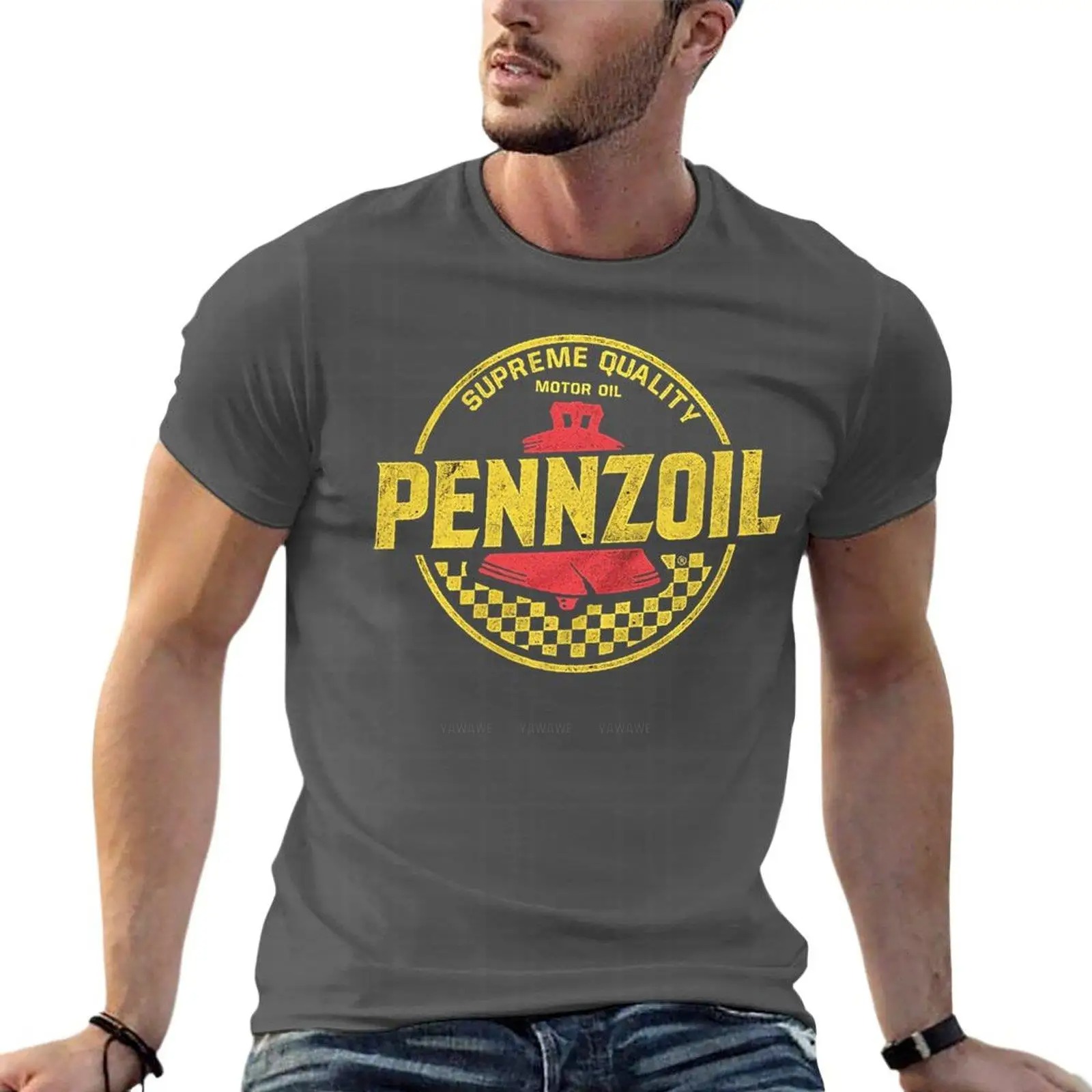Streetwear Clothing Brand Logo - Camisetas desgastadas con Logo de aceite