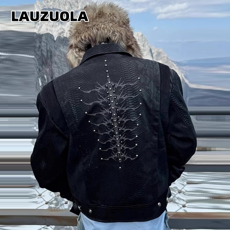 Chaqueta Negra para Hombre con - Streetwear Zipper reseña y precio
