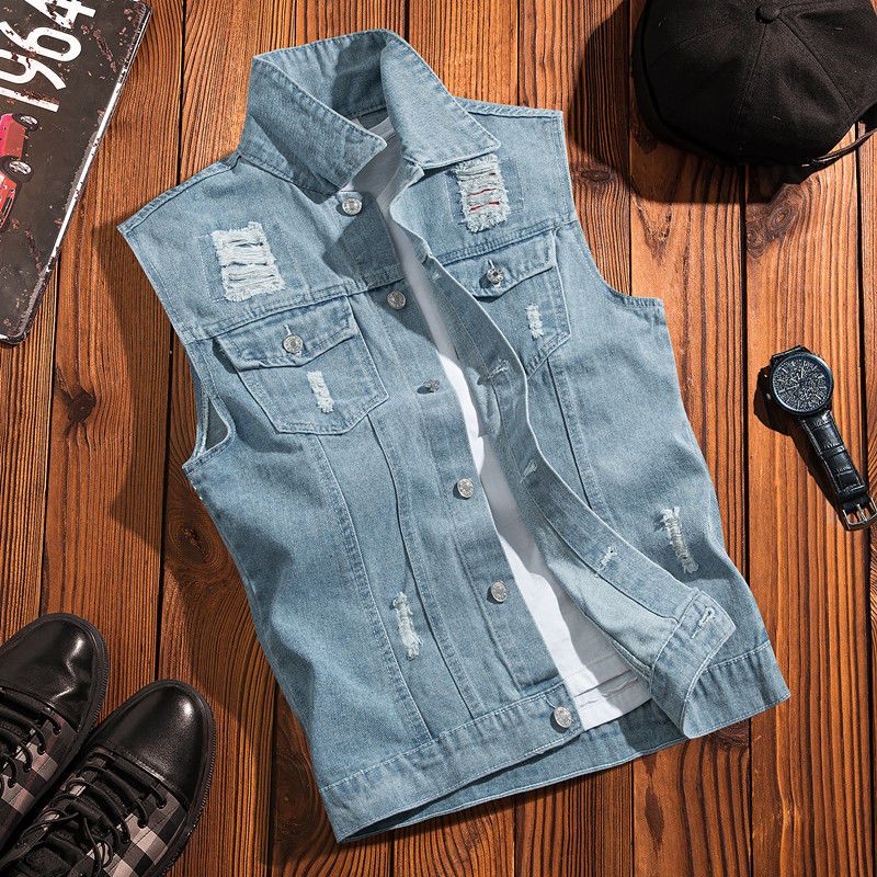 Chaleco vaquero Vintage inspir - Streetwear Brand Hong Kong reseña y precio