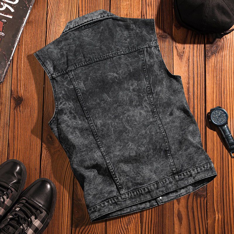 Chaleco vaquero Vintage inspir - Streetwear Brand Hong Kong reseña y precio