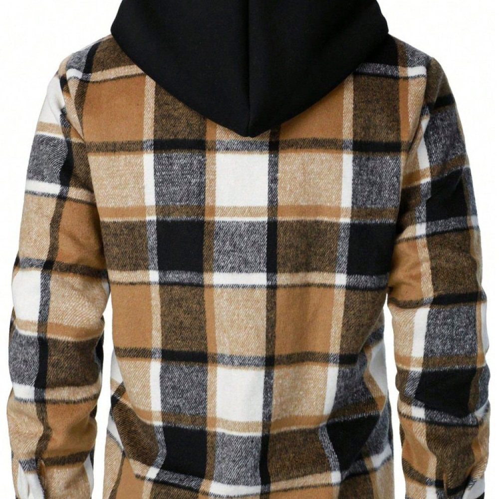 Camisa con Capucha a Cuadros p - Streetwear Zipper reseña y precio