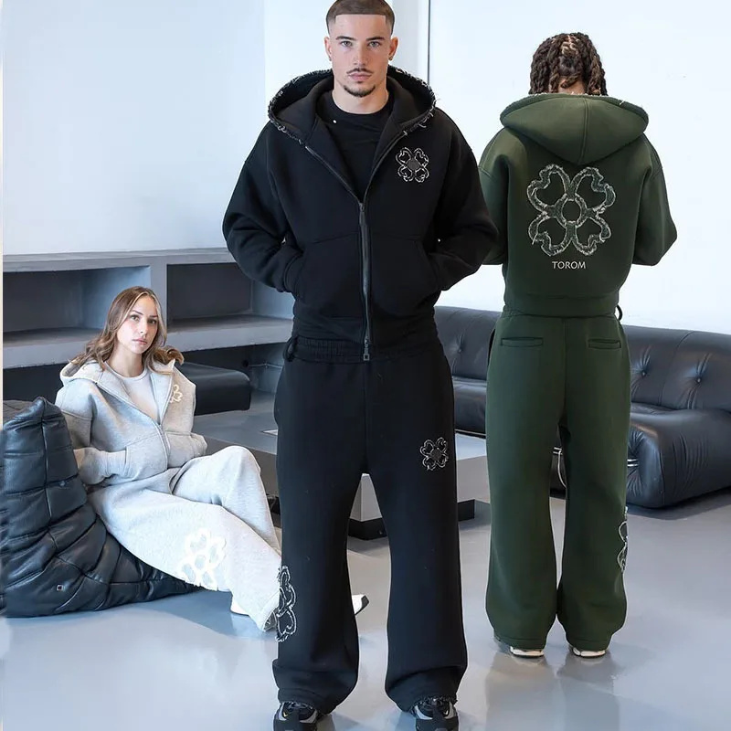 Conjunto de Sudadera con Capuc - Streetwear Zipper reseña y precio