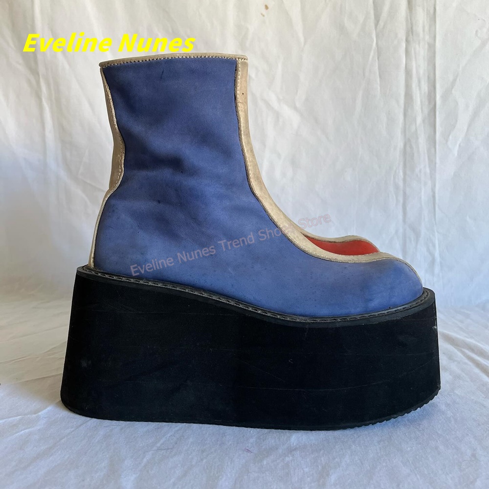Botines de Plataforma Rojos y  - Streetwear Zipper reseña y precio