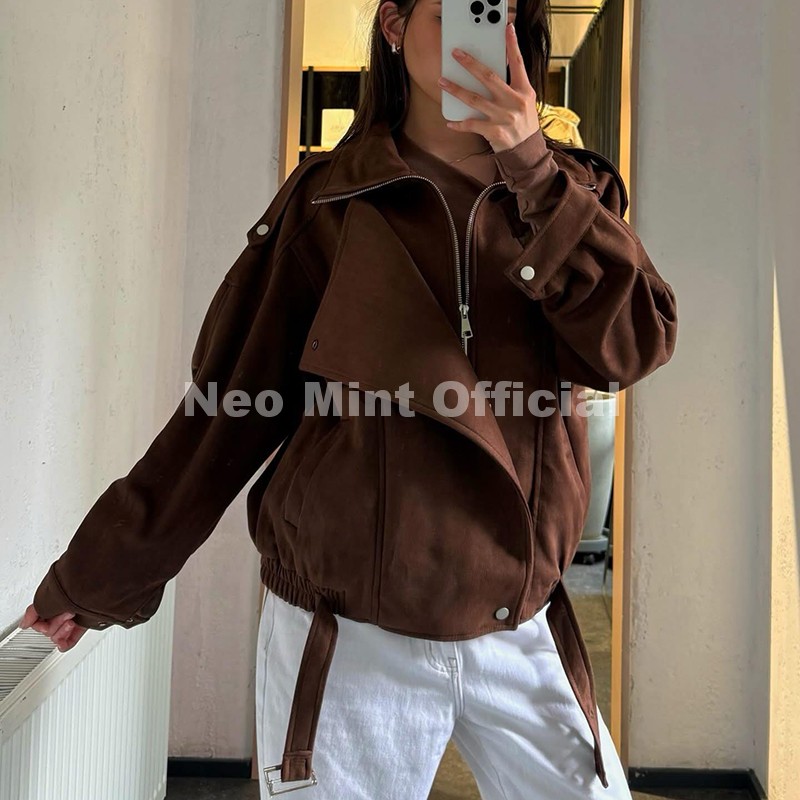 Chaqueta de gamuza oversize ma - Streetwear Girl Brand reseña y precio