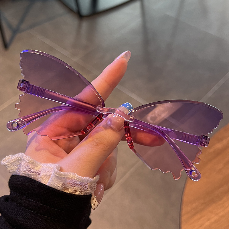 Gafas de sol Vintage sin montu - Streetwear Brand With Butterfly reseña y precio
