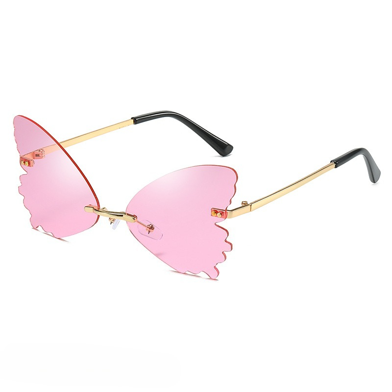 Gafas de sol Vintage sin montu - Streetwear Brand With Butterfly reseña y precio